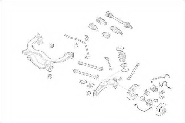 VW-14903-R Suspensie roata DELPHI 