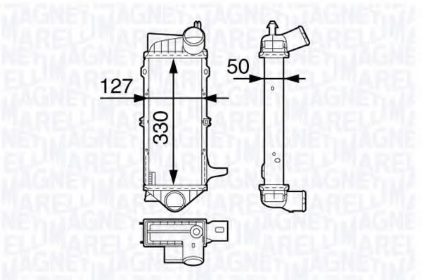 351319202480 Intercooler, compresor MAGNETI MARELLI 