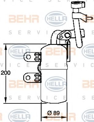 8FT 351 335-101 uscator,aer conditionat BEHR HELLA SERVICE 