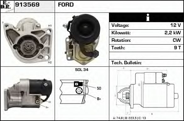 913569 starter EDR 