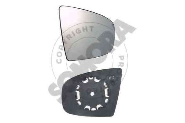 043255G Sticla oglinda, oglinda retrovizoare exterioara SOMORA 