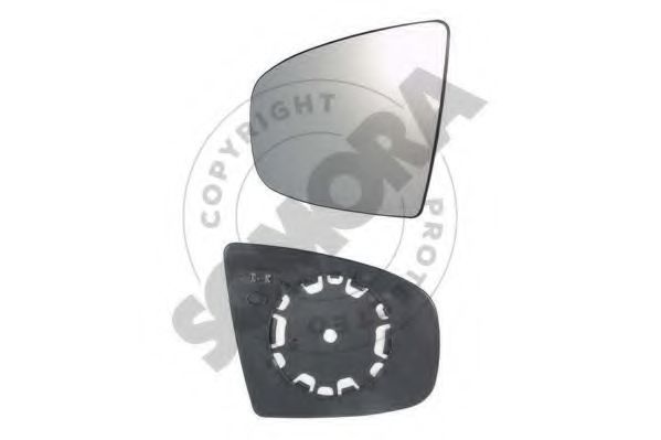 043256G Sticla oglinda, oglinda retrovizoare exterioara SOMORA 