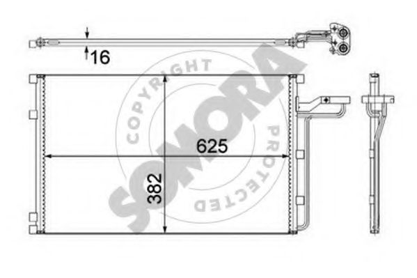 361460A Condensator, climatizare SOMORA 