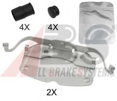 Set accesorii, placute frana