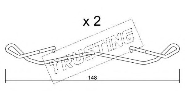 Set accesorii, placute frana