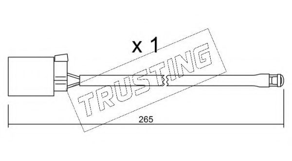 SU.014A senzor de avertizare,uzura placute de frana TRUSTING 