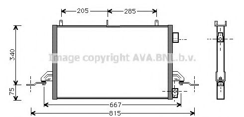 FD5242 Condensator, climatizare AVA QUALITY COOLING 