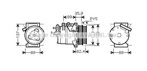 FDK433 Compresor, climatizare AVA QUALITY COOLING 
