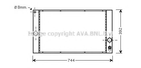 VO2141 Radiator, racire motor AVA QUALITY COOLING 