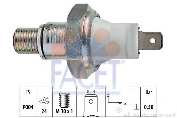 7.0119 Senzor presiune ulei FACET 