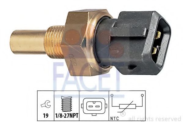 7.3165 senzor,temperatura lichid de racire FACET 
