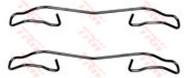 PFK347 Set accesorii, placute frana TRW 