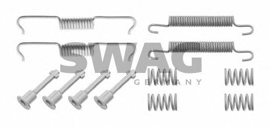 10 92 9225 Set accesorii, sabot de frana SWAG 