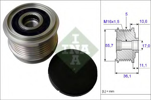 535 0161 10 Sistem roata libera, generator INA 