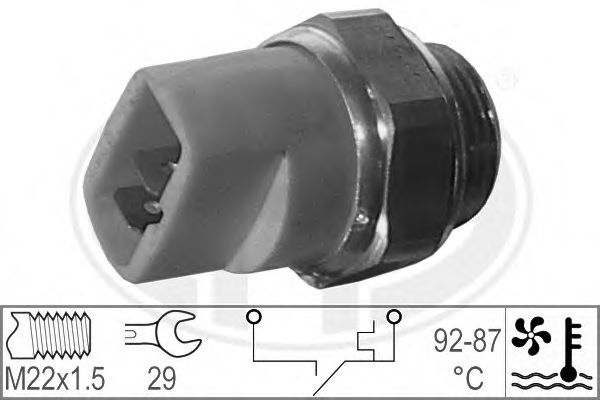 Comutator temperatura, ventilator radiator