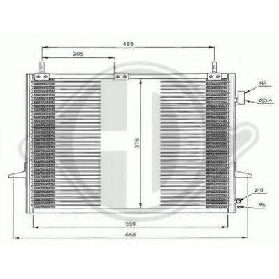 8143300 Condensator, climatizare DIEDERICHS 