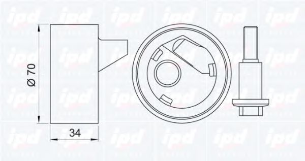 rola intinzator,curea distributie 2