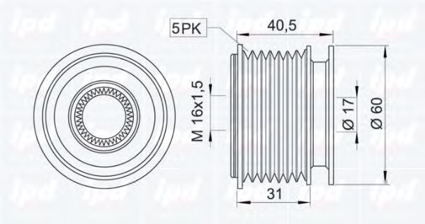 Sistem roata libera, generator