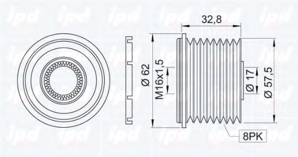 Sistem roata libera, generator
