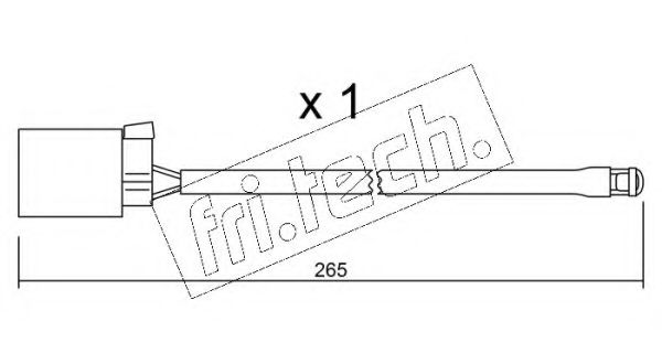 SU.014A senzor de avertizare,uzura placute de frana fri.tech. 