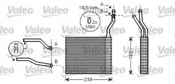 812359 Schimbator caldura, incalzire habitaclu VALEO 
