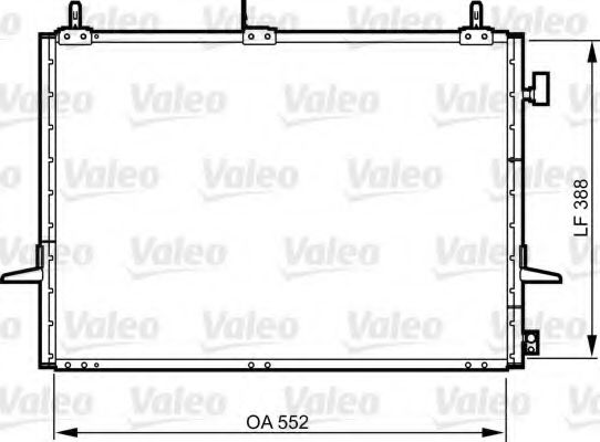 814289 Condensator, climatizare VALEO 