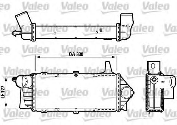 817388 Intercooler, compresor VALEO 
