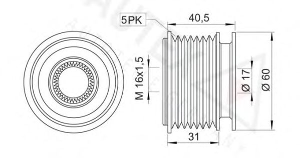 Sistem roata libera, generator
