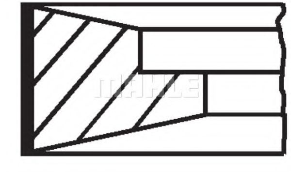 Set segmenti piston 3