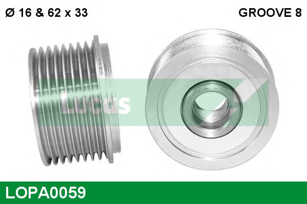 LOPA0059 Sistem roata libera, generator LUCAS ENGINE DRIVE 