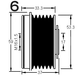 Sistem roata libera, generator 3