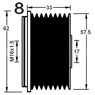 Sistem roata libera, generator 3