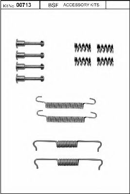 00713 set accesorii, saboti frana parcare BSF 