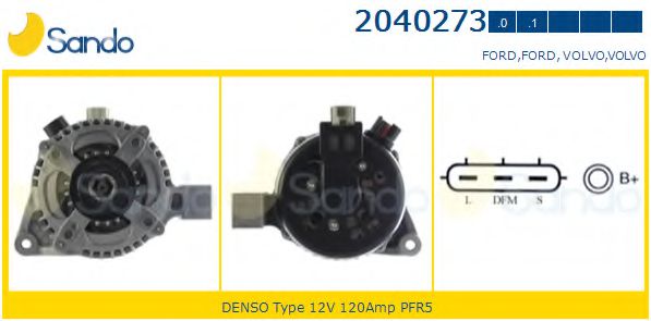 2040273.0 Generator / Alternator SANDO 