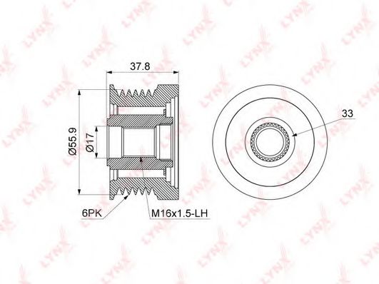 Sistem roata libera, generator 2