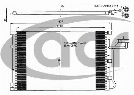 300599 Condensator, climatizare ACR 