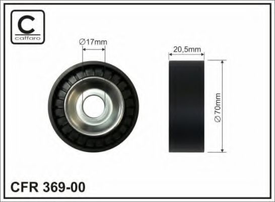 369-00 rola intinzator,curea transmisie CAFFARO 