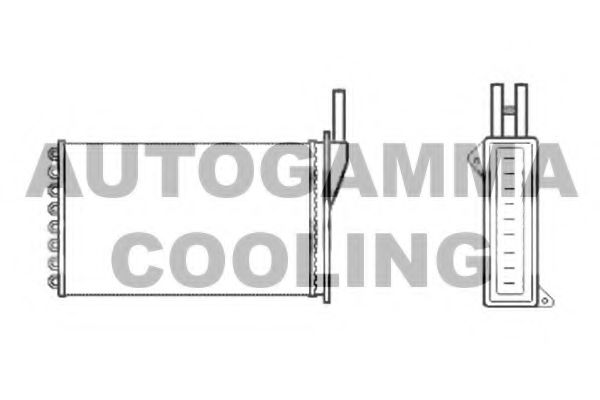 102440 Schimbator caldura, incalzire habitaclu AUTOGAMMA 