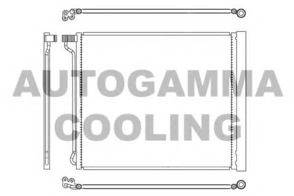 107347 Condensator, climatizare AUTOGAMMA 