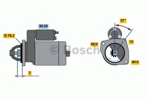 0 001 108 402 starter BOSCH 
