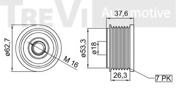 Sistem roata libera, generator 2