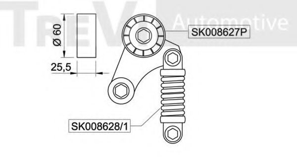 Intinzator curea, curea distributie 2