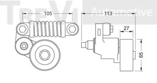 Intinzator curea, curea distributie 2