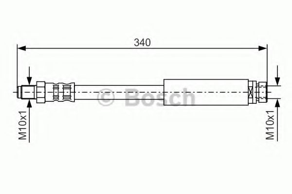 1 987 476 433 Furtun frana BOSCH 