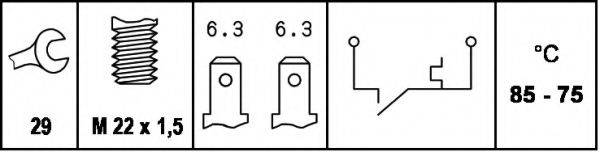 Comutator temperatura, ventilator radiator 2