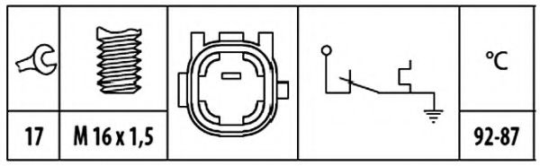 Comutator temperatura, ventilator radiator 2