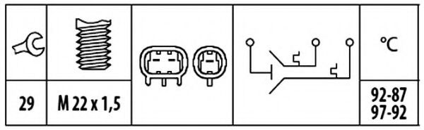 Comutator temperatura, ventilator radiator 2