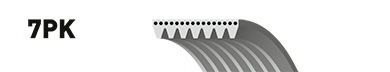 7PK2225 Curea transmisie cu caneluri GATES 
