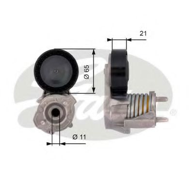 T39118 rola intinzator,curea transmisie GATES 