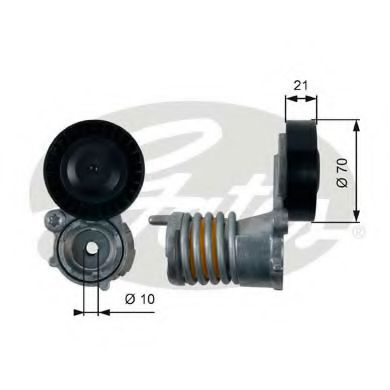 T39157 rola intinzator,curea transmisie GATES 